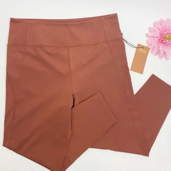 Girlfriend Collective Compressive High Waisted Leggings: Sedona/Ember (Rust) - Picture 6 of 13